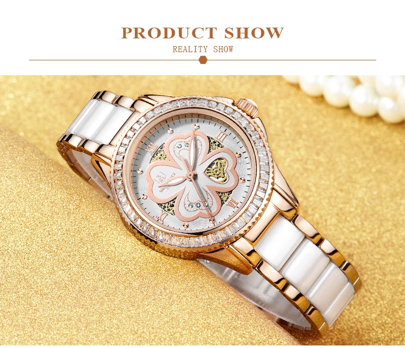SEKARO, женские керамические Стразы, кварцевые часы, женские наручные часы, лучший бренд, роскошные женские часы с сапфировым кристаллом, Relogio Feminino