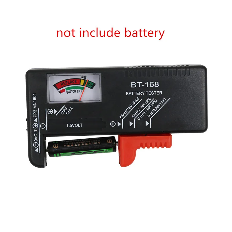 

Digital Battery Tester Universal Electronic Battery Checker for AA AAA 9V Button Cell Multi Size Volt Meter Measuring Tool 20%