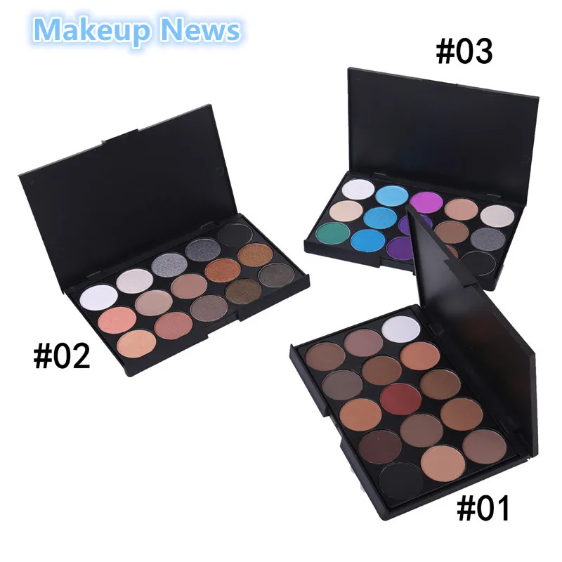

1pcs 10*15cm Natural15 Colors make up cosmetic Long Lasting Makeup concealer Palette Cosmetic set brush For Women Color base