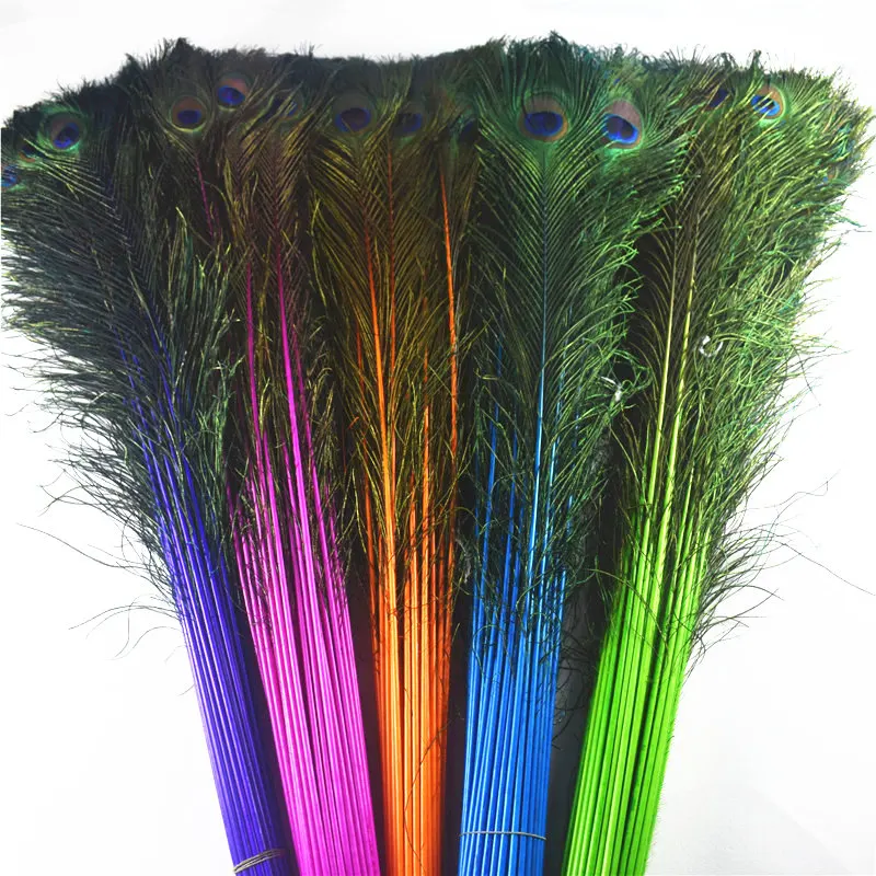 50 Pieces / Batch Of Natural Peacock Feathers 7080cm / 2832 Inch Diy