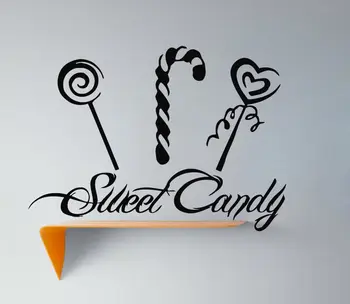 

Wall Decals Sweet Candies Food Decal Vinyl Sticker Cafe Kitchen Decor
