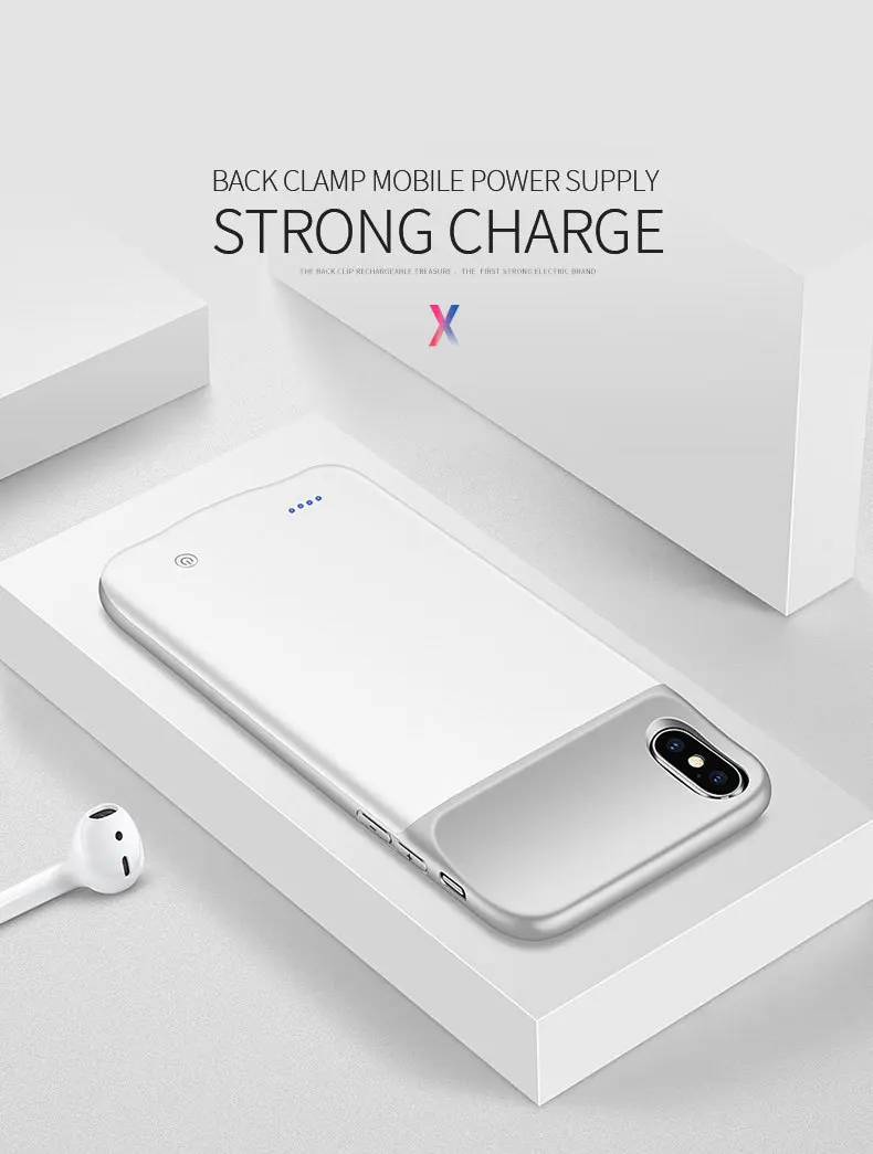 Чехол для зарядного устройства Neng на 3200 мАч Iphone 6 6s 7 8X10 Xs Max Xr power Charging Case 4000 мАч для Iphone 6 6s 7 8 Plus