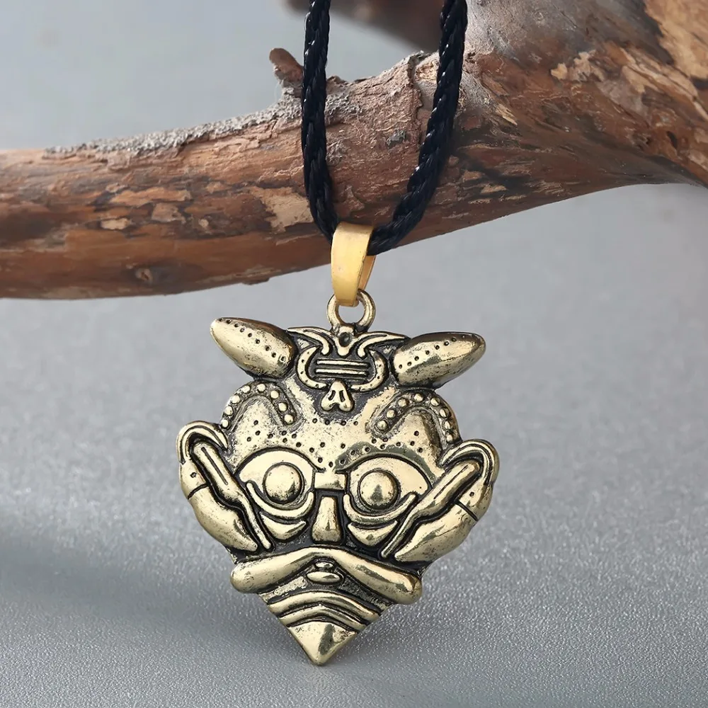 Kinitial The Mask of Loki подвеска с маской Odin Amulet Necklace Men скандинавский стиль|necklace jewelry|jewelry