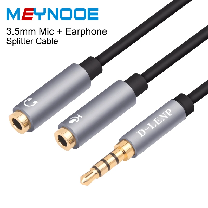 Jack 3.5mm Audio Splitter Cable 3.5 Jack Audio Cable adapter Aux Extension Audio Auxiliary Cord 1 Male to 2 Female Audio Adapter Jack 3.5mm Audio Splitter Cable 3.5 Jack Audio Cable adapter Aux Extension Audio Auxiliary Cord 1 Male to 2 Female Audio Adapter