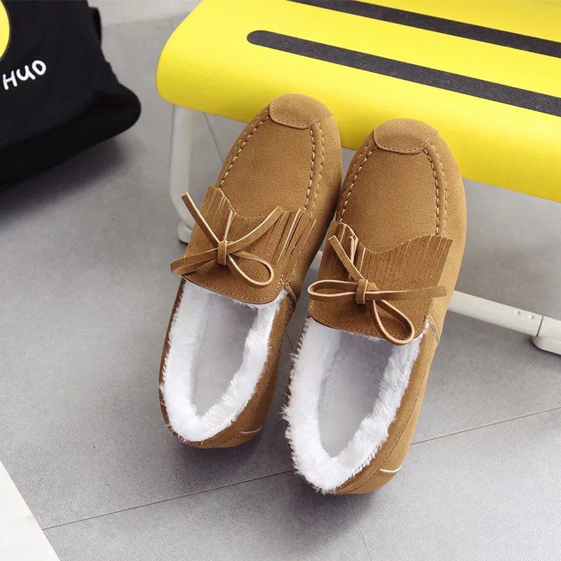 fur lined driving moccasins
