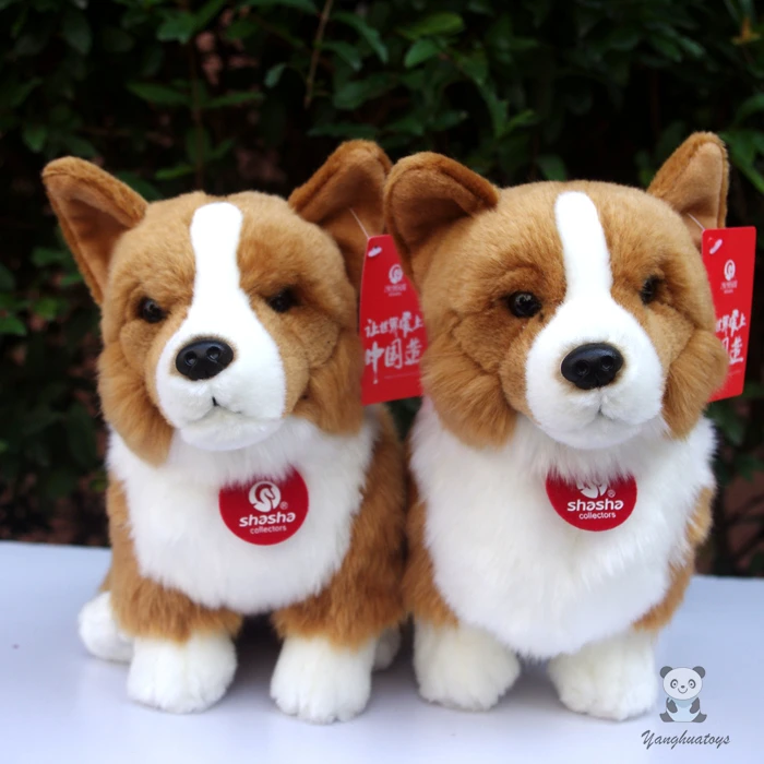 

Simulation Welsh Corgi Doll Plush Animals Children'S Toys High Quality Toy Gift Standing dog