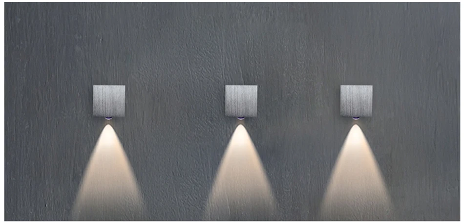 JJD LED Lampa ścienna Nowoczesna sconce schody oprawy oświetleniowej salon sypialnia łóżko łóżkowy oświetlenie wewnętrzne Strona główna korytarz Loft Silver -