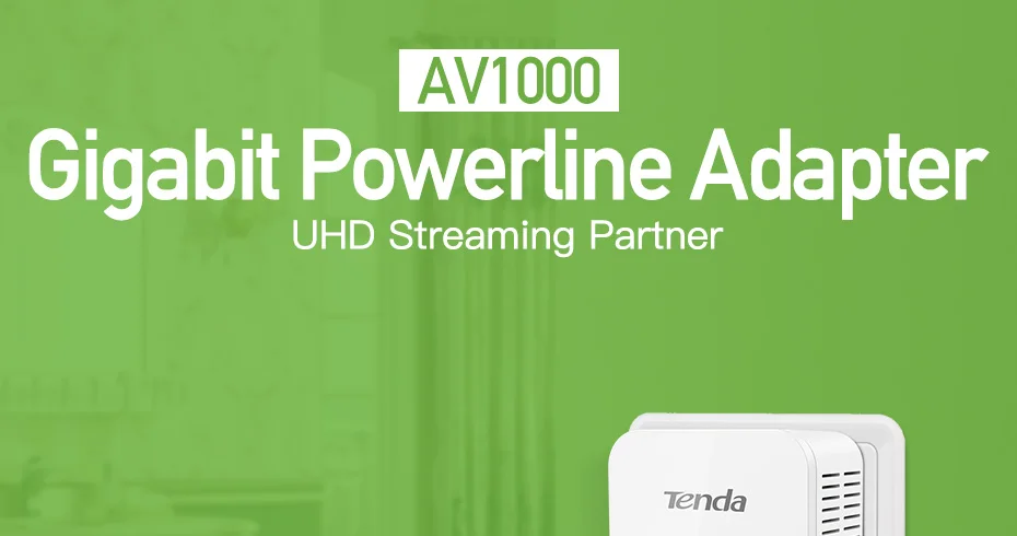 Tenda PH3 комплект AV1000 гигабитный адаптер Powerline, адаптер Ethernet 1000 Мбит/с PLC, беспроводной WiFi Партнер, IPTV, Plug and Play