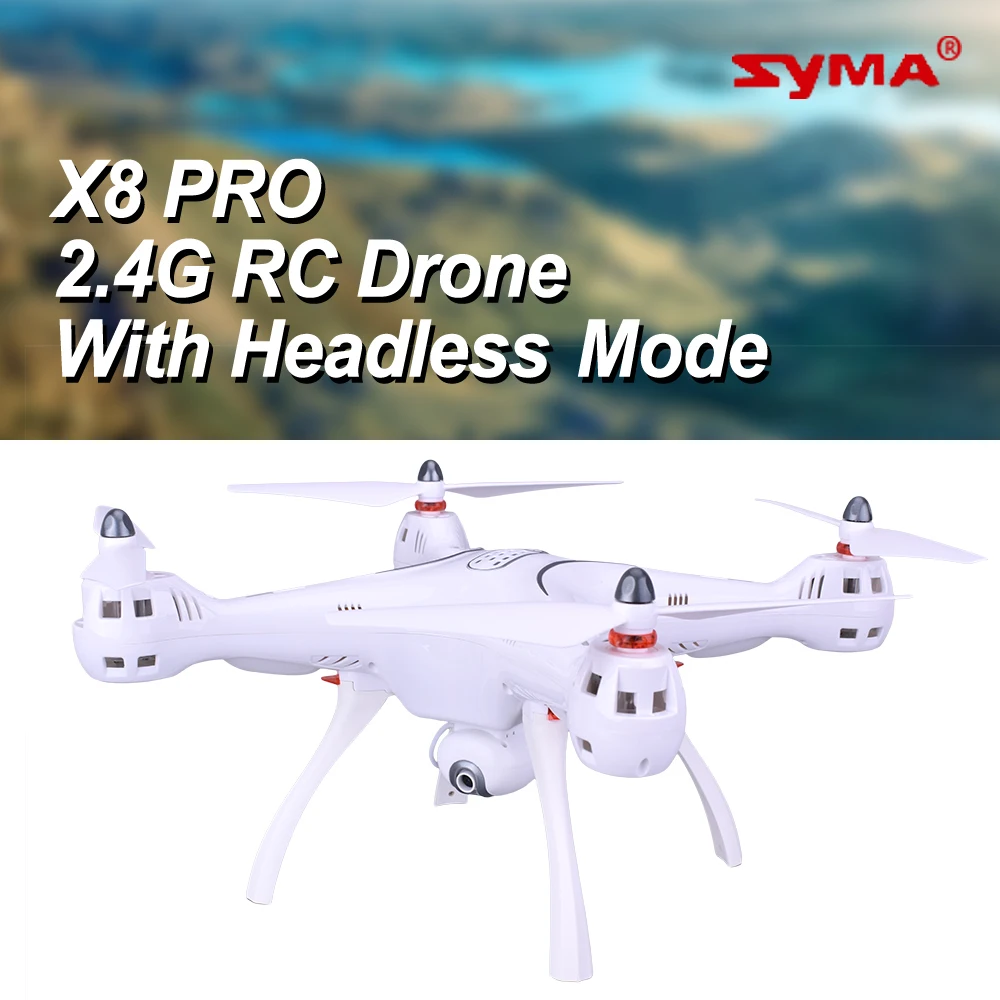 

Syma X8PRO 2.4G 720P HD Wifi Camera FPV RC Drone Quadcopter with GPS Positioning Real Time Altitude Hold Headless