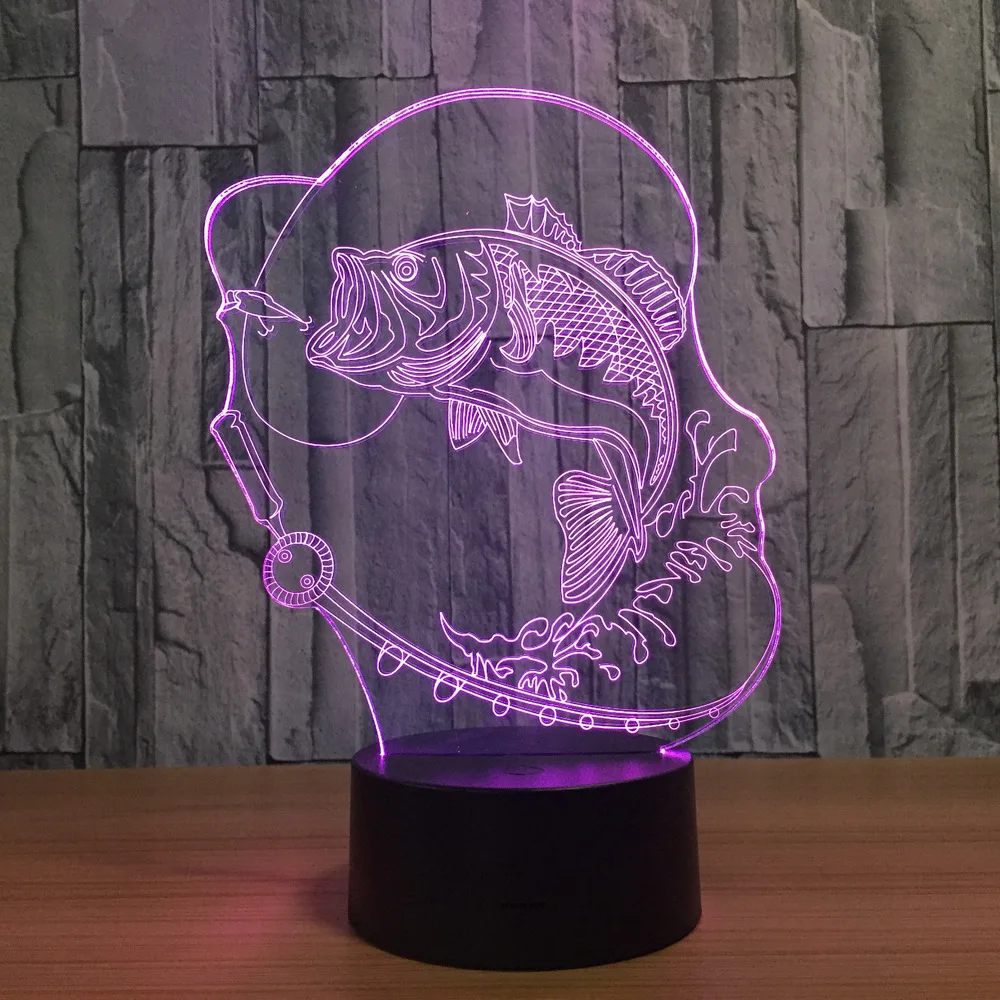 Bubble Fish 3D LED Lamp 5