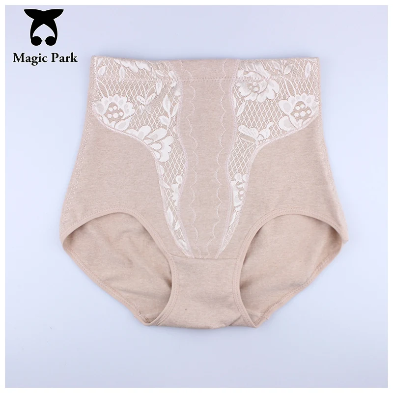 MagicPark XL XXL Women Control Panties Mid Waist Lower Abdomen Control
