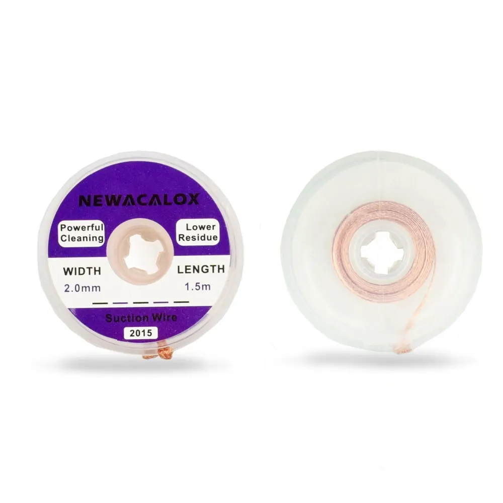 NEWACALOX проволока для распайки 1 5/2 0/2 5/3 0/3 5 мм присоска олова отсос фитиля оплетка