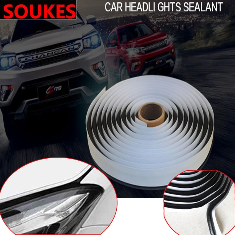 

4M Car Headlight Seal Waterproof Glue Repair Strip For Fiat 500 Abarth Mercedes W176 W204 W210 W203 CLA BMW E60 E36 E34 E90 F30