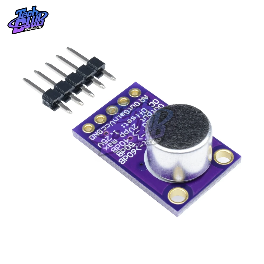 Микрофон MAX9814 плата с автоматическим контролем усиления для Arduino программируемым