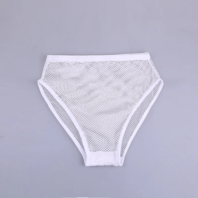 UNIKIWI.Sexy Women's Mesh Fabric Briefs Hollow out Comfort High Rise Fishnet Panties.Ladies Mesh Intimates Lingerie Underwear