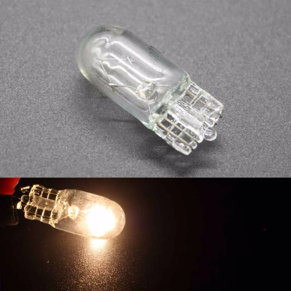 High Quality 10pcs T10 W5W 194 Cool White 5W Halogen Bulb Signal