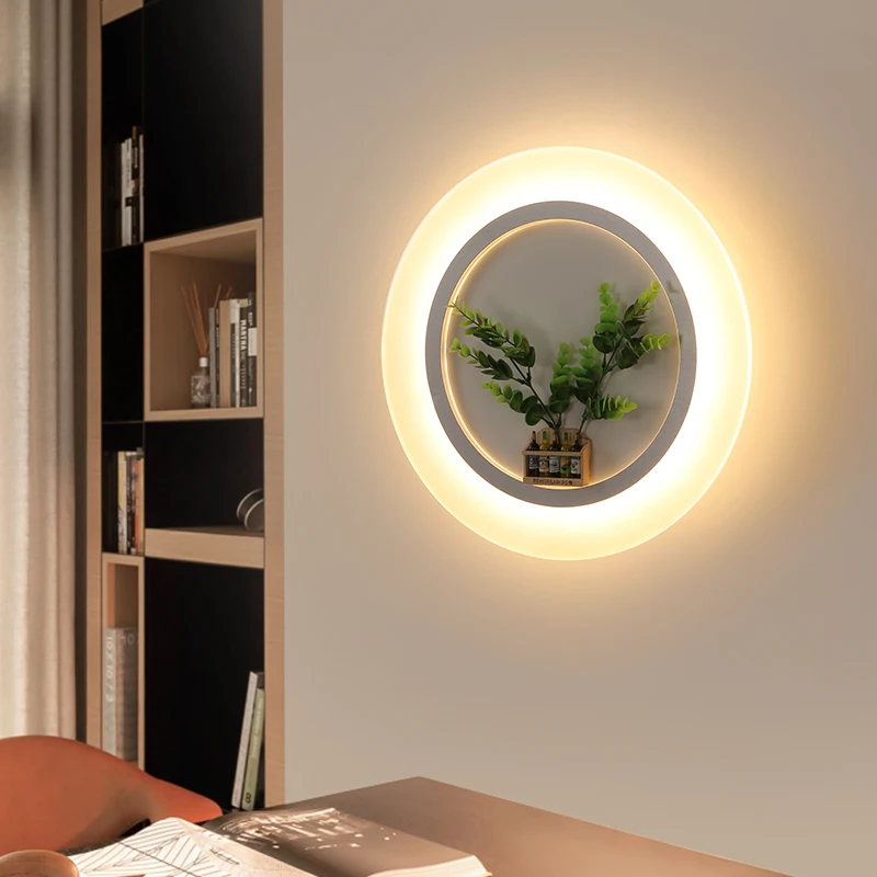 Акриловый светодиодный настенный светильник, современные настенные светильники для гостиной, спальни, украшения дома, светильники, светодиодный настенный светильник для спальни