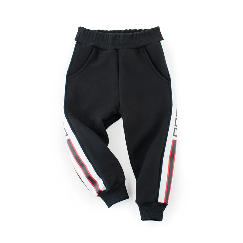 

Autumn Winter Korean Baby Boys Sports Pants Cotton Boys Long Trousers Kids Stripe Clothing Harem Pants Elastic Waist Jogger Pant