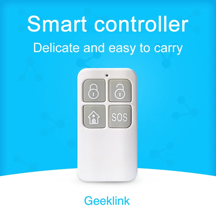 

Geeklink Smart Remote Controller Smart Home Wireless Remote Control 433 MHZ GFSK SOS/Deployment/Garrison/Scene to Thinker Host