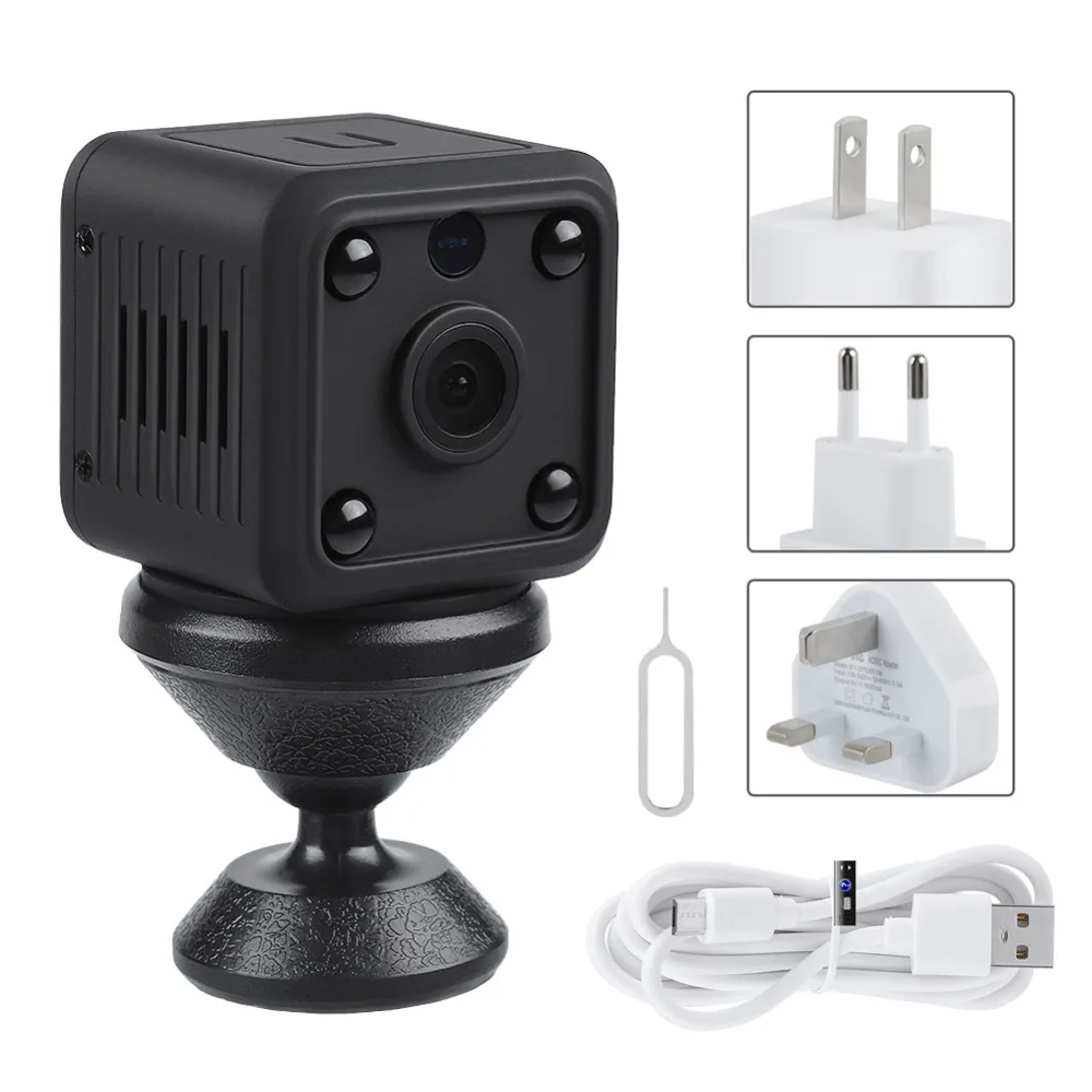 

100-240V HD Mini IP Camera Wireless WIFI 720P Security Camcorder Loop Recording Night Vision DV DVR (US Plug)