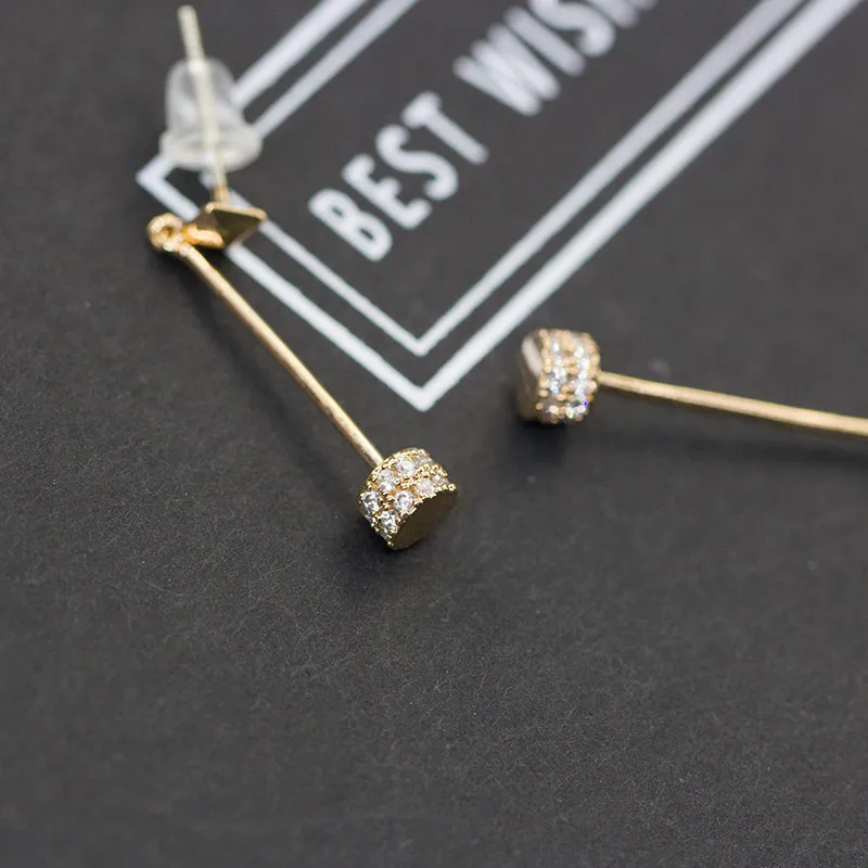 

Fashion Cylinder Simple Long Drop Earrings for Women High Quality Luxury Jewelry Engagement Wedding Anniversary Gifts Wholesale
