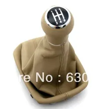 Шестерни рукоятка рычага переключения передач& бежевый чехол(5 скоростей) для Audi A6 C5