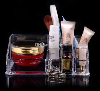 

US stock !! Acrylic Brush Cosmetic Storage Organizer Lipsticks Stand Holder Case Makeup Display Rack Box