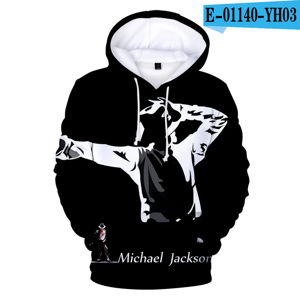 Michael Jackson Hooded Sweatshirt Male pullover Keep warm Hoody Singer Michael Jackson Hip Hop Harajuku Men Streetwear - Цвет: 3D