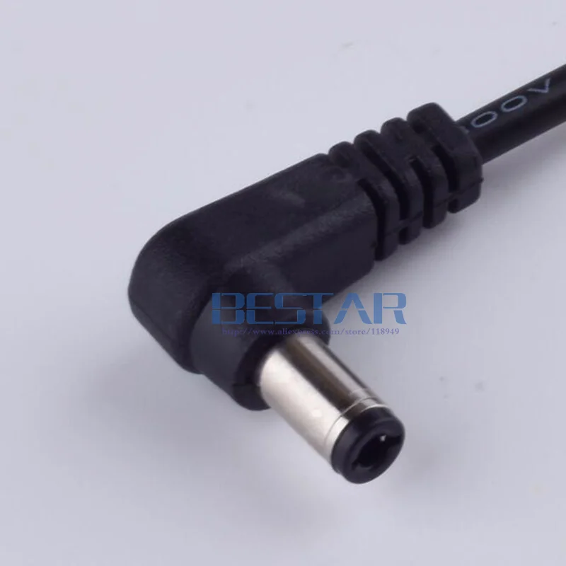 Black DC power plug USB convert to 5.5*2.5mm/DC 5525 L Shape Jack 5.5 mm x 2.5 mm 5.5x2.5mm Elbow right angle charging cable 1m charging cable usb charging cable