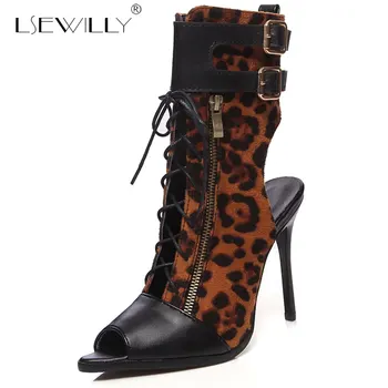 

Lsewilly 2019 New gladiator sandals women shoes sexy high heels 11cm party shoes peep toe slingback ladies summer boots E690