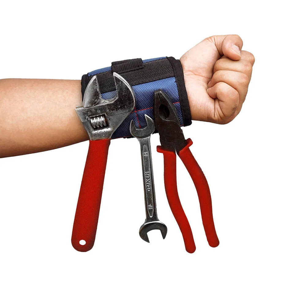 

5 Magnetic Wristband Pocket Tool Belt Pouch Bag Screws Holding Working Helper Magnetic Bracelet Super Strong Drop Shipping