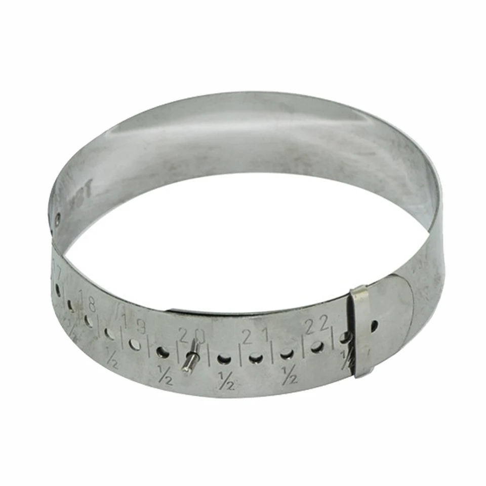 

Stainless Steel Adjustable Bangle Gauge Jewelry Making Bracelet Sizing Tools Bangles Sizer Measures From 15-23cm