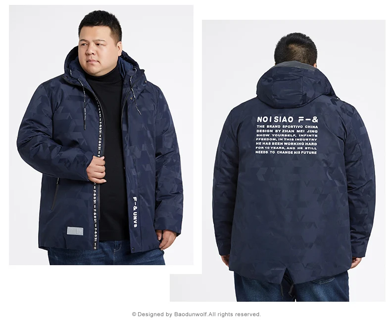 Размера плюс 10XL 8XL 6XL 5XL 2018 Новое поступление теплая зимняя куртка мужская