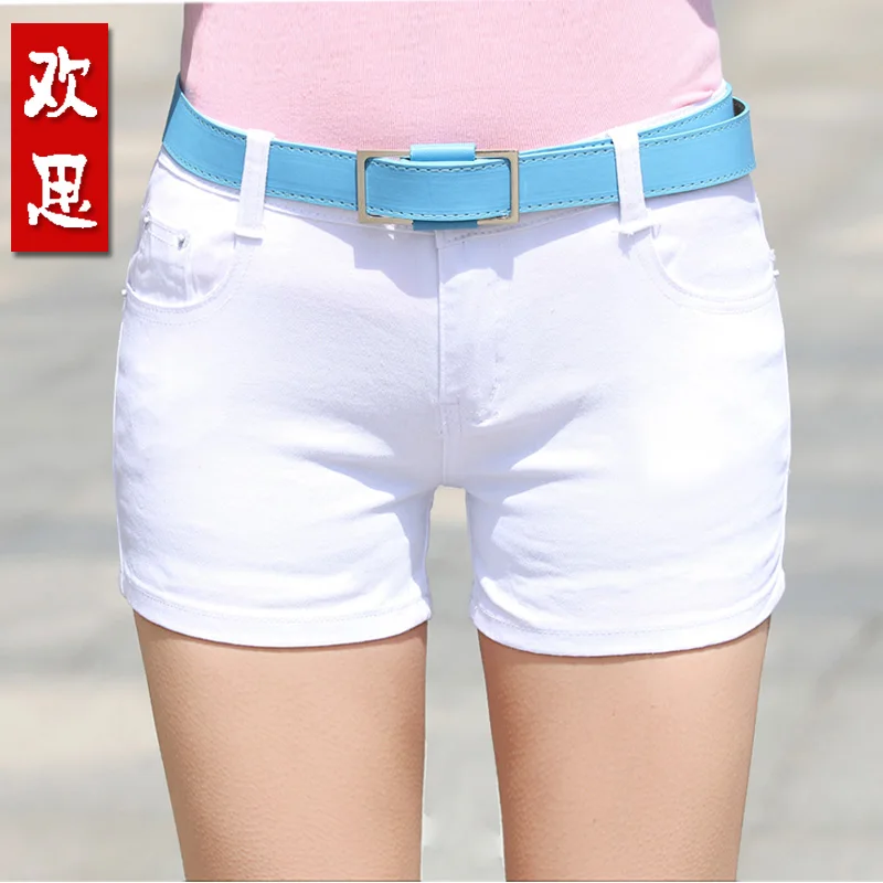 2018 Summer Womens Elastic High Waist Skinny Denim Jeans Shorts Plus Size Xxl Girls Solid Button Fly Tight Denim Jeans Shorts 2018 Summer Womens Elastic High Waist Skinny Denim Jeans Shorts Plus Size Xxl Girls Solid Button Fly Tight Denim Jeans Shorts