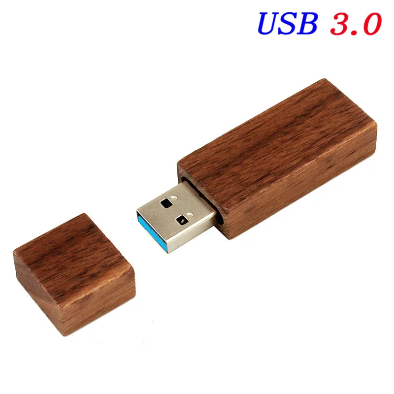 JASTER USB 3,0+ коробка(более 10 шт бесплатный логотип) дерево клен usb флэш-накопитель Флешка 4 ГБ 16 ГБ 32 ГБ 64 Гб карта памяти логотип клиента - Цвет: Walnut no box