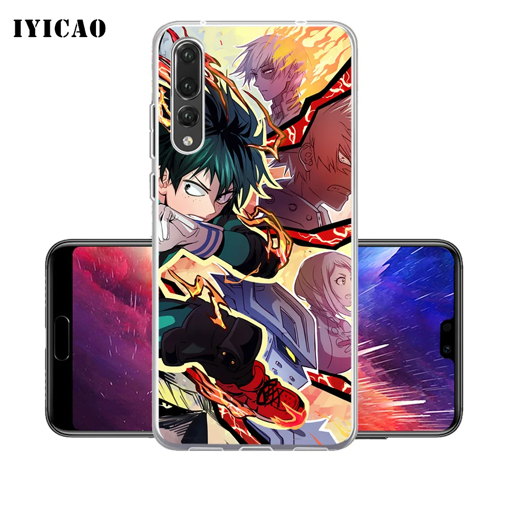 IYICAO аниме My Hero academic Мягкий силиконовый чехол для телефона Huawei P30 P20 Pro P10 P9 P8 Lite P Smart
