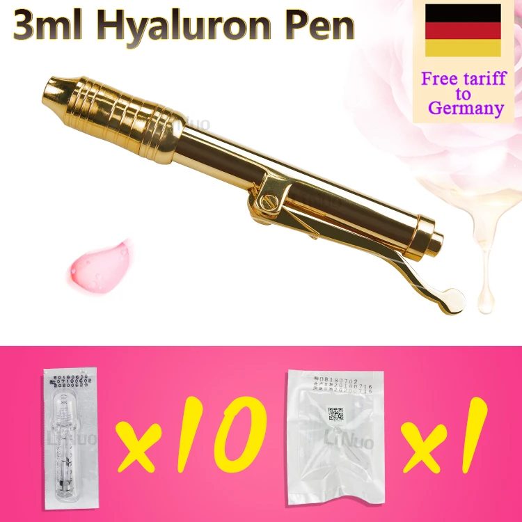 Бесплатный тариф для Германии гиалуроновая ручка с 10 шт шприц и 1 Игла распылитель гиалурон инъекции Ручка удаления морщин воды