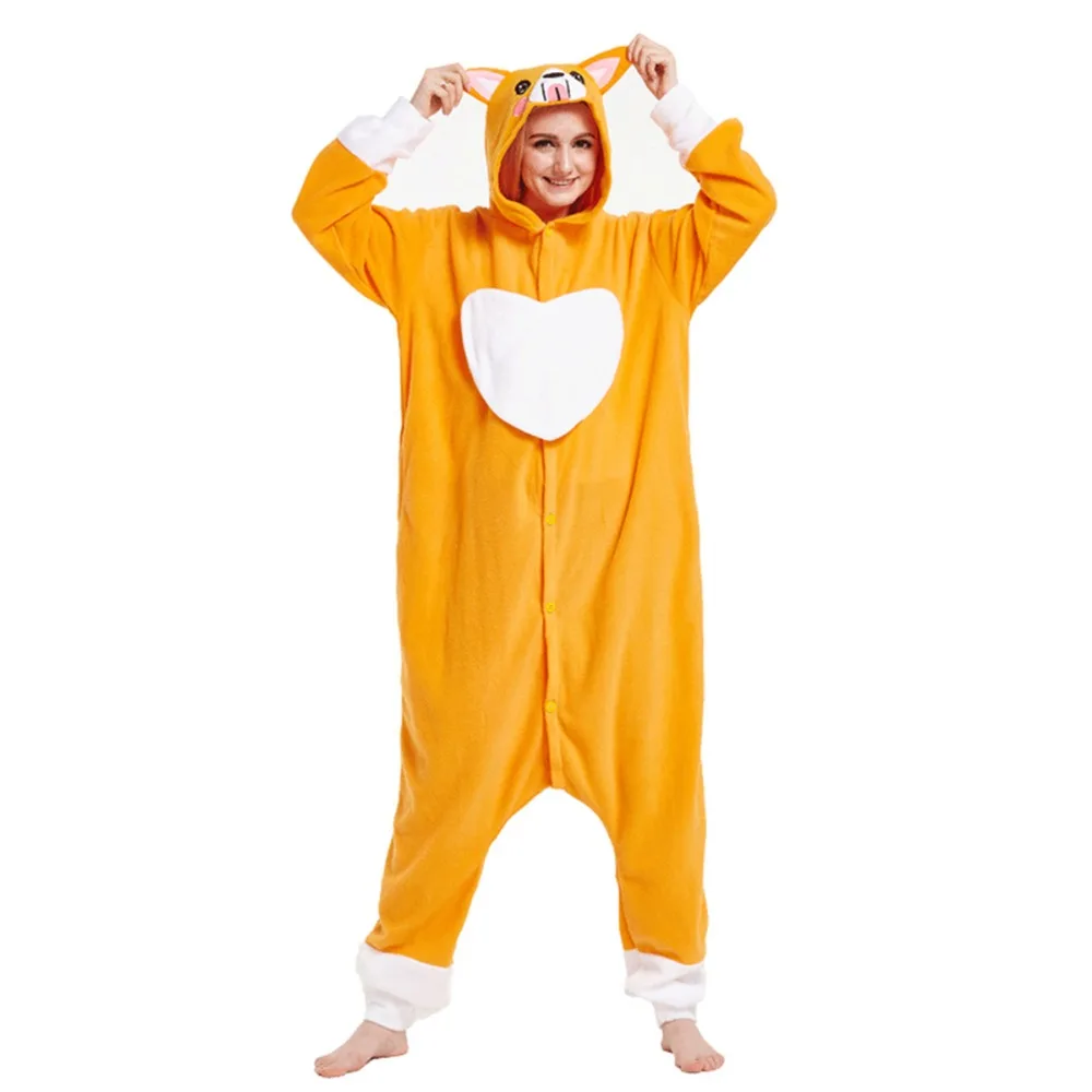 Полярный спасательный костюм унисекс для взрослых, пижамы кигуруми, комбинезон для косплея животных, одежда для сна