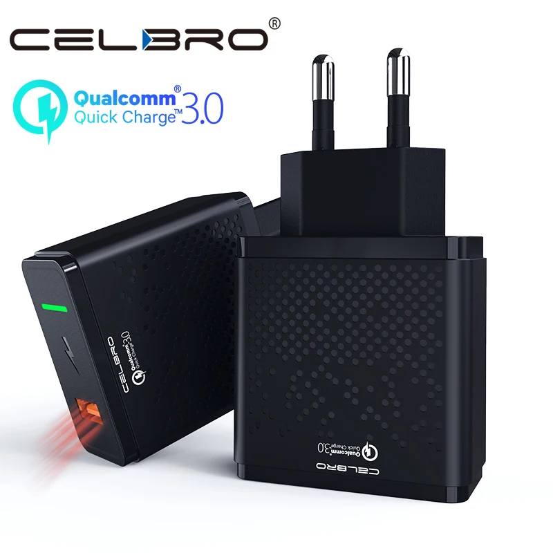 

Quick Charge QC 3.0 USB Charger Fast Charging Wall Charger Adapter for Samsung S10 iPhone X XR iPad Mobile Phone Charger EU Plug