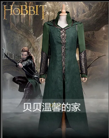 

Free Shipping Customized Movie Cosplay Costume The Hobbit Desolation of Smaug Tauriel Cosplay Costume