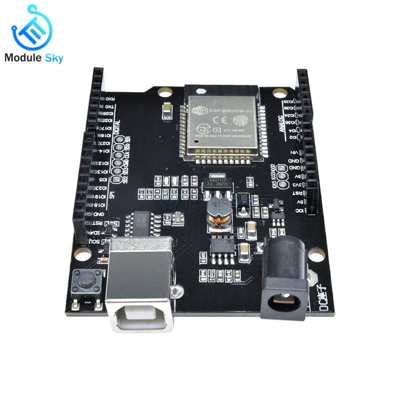 

USB Type B Interface WeMos Mini D1 TTGO ESP32 WiFi Bluetooth Module 4MB Flash CH340 UNO D1 R32 development board for Arduino