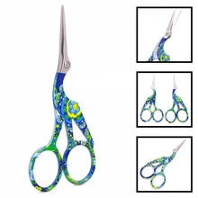 Винтаж кран ножницы Портной Scissor вышивка крестиком Европейский ретро классический творчество в старинном стиле золото Вышивание ремесленных DIY домашний инструмент