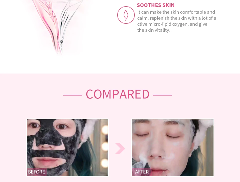 HEMEIEL 3 шт. для женщин Детокс увлажняющая маска для лица Уход за кожей бамбуковый уголь отбеливающая маска для лица корейский кислорода