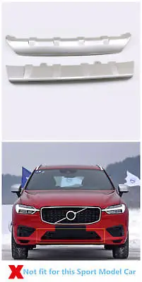 

Plastic Front + Rear Bumper Protector Skid Plate 2pcs For Volvo XC60 2018-2019