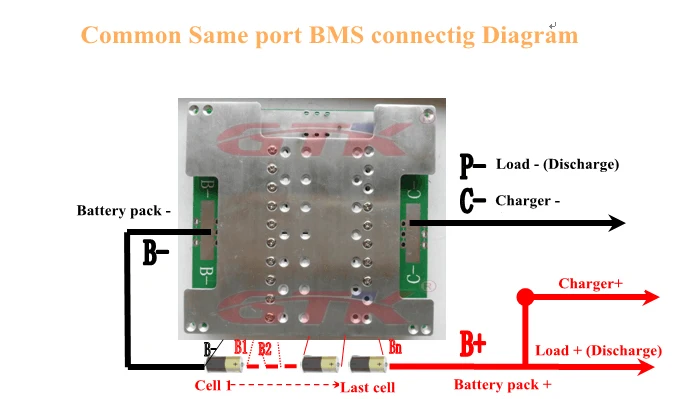 GTK 12v 5S 30A общий тот же порт литиевая титановая батарея BMS 5S 12V LTO bms для LTO 30A батарейный блок