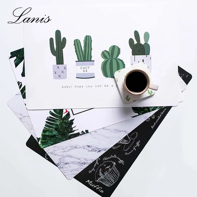 

Creative Waterproof Insulation Mat Table Mat Rectangular Insulation Mat Anti-heat Mat Plate Dish Pad Placemat for Dining Table