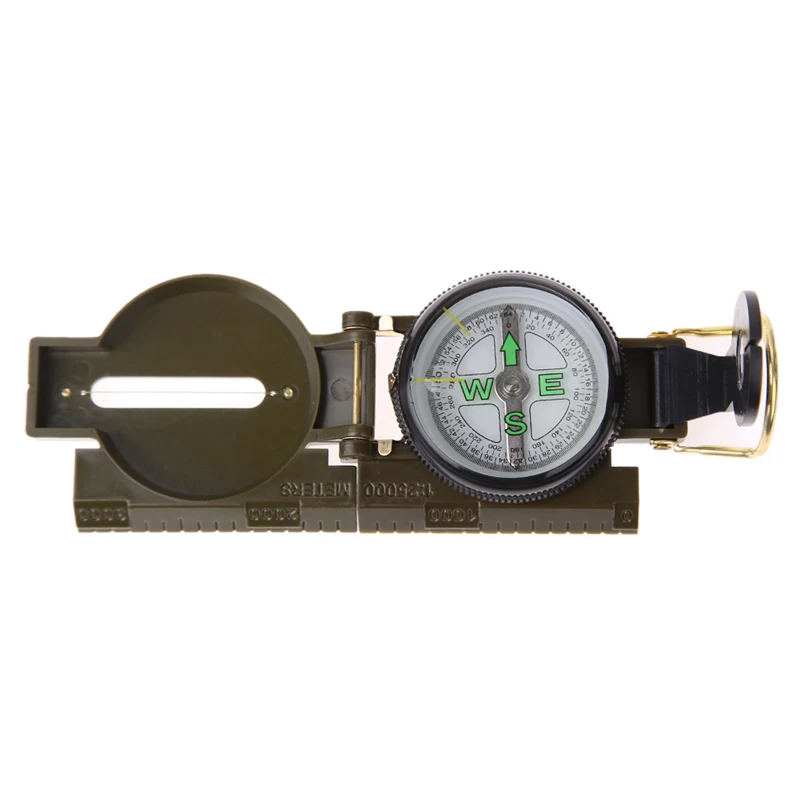 

Portable Army Green Folding Lens Compass Multifunction American Folding Lens Compass for Outdoor Activities Accessaries