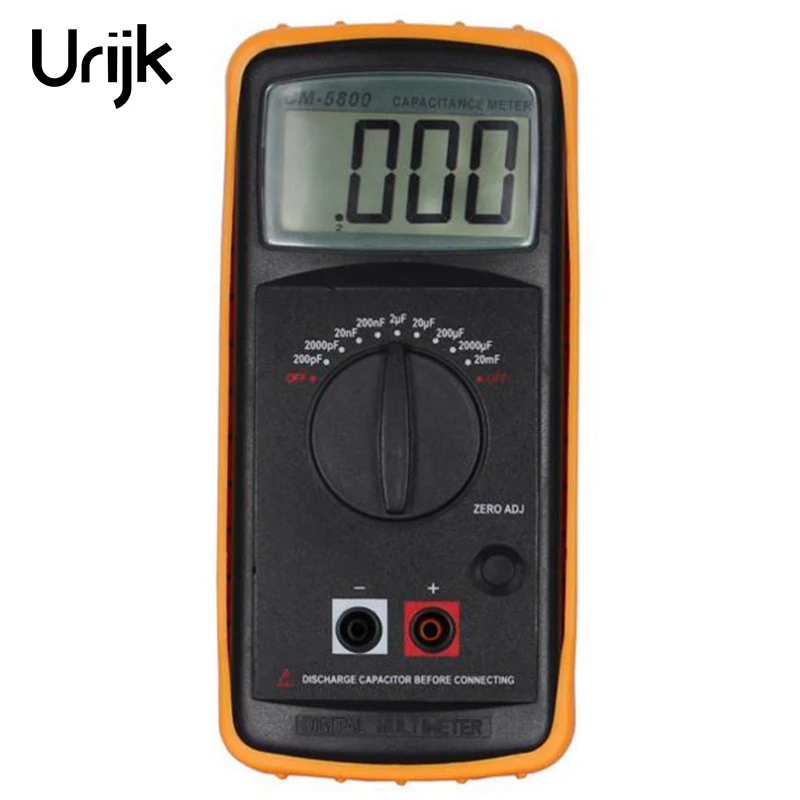 

Urijk CM5800 Handheld Digital Capacimetro Meter Voltmeter Ammeter Ohmmeter Capacitance Meter Temperature Tester Multimeter New