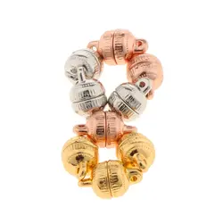 9 шт. резные круглые шарики магнитные застежки для ожерелья ювелирных изделий 8 мм