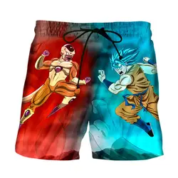 3D Boardshort для мужчин Панк уличная хип хоп пляжная одежда Dragon ball s шорты быстросохнущая Забавный принт мужские боксеры Masculino шорты